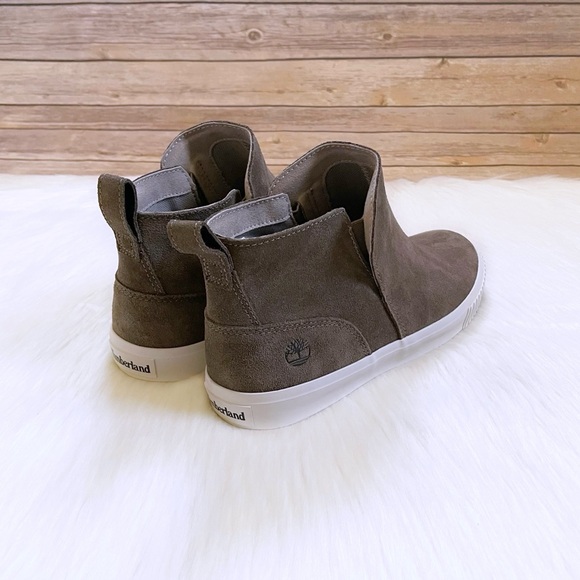 Timberland Women’s Skyla Bay Olive Suede Pull On Boots - Picture 2 of 7